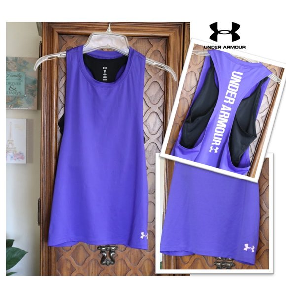 Under Armour Tops - SOLD Under Armour Heat Gear 2-in-1 Muscle Tank Style #1298832